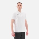 Nisiros Icon bawełniana koszulka polo wyjściowa biała