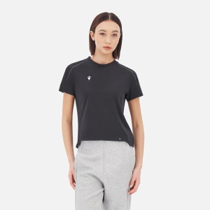 Tropea Icon damska bawełniana koszulka czarna wyjściowa